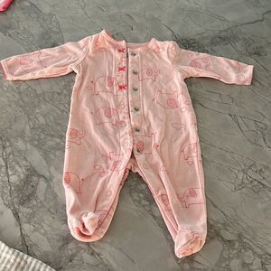 3 long sleeve footie pajamas 3-6M